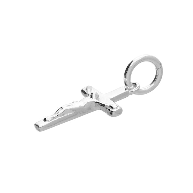 Sterling Silver Small Crucifix Pendant 15mm High