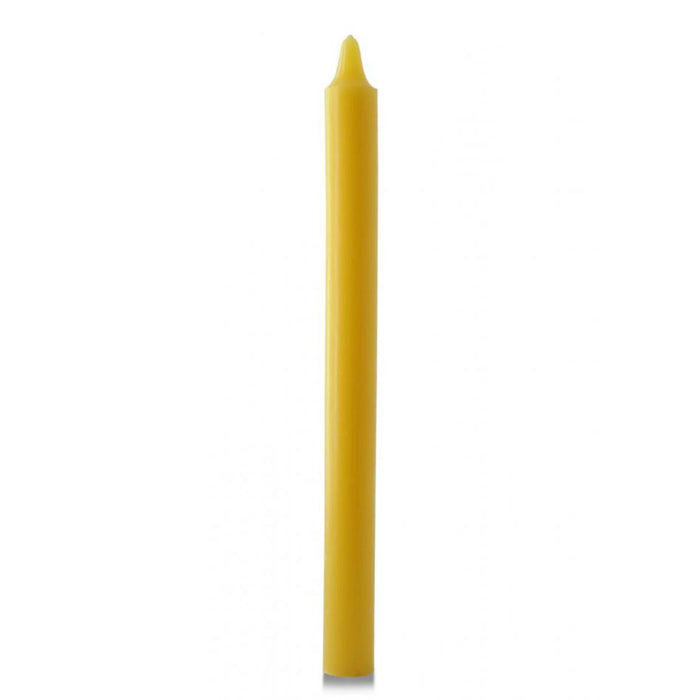 3/4 Inch Diameter Requiem Unbleached Beeswax Candles, Available In Various Lengths