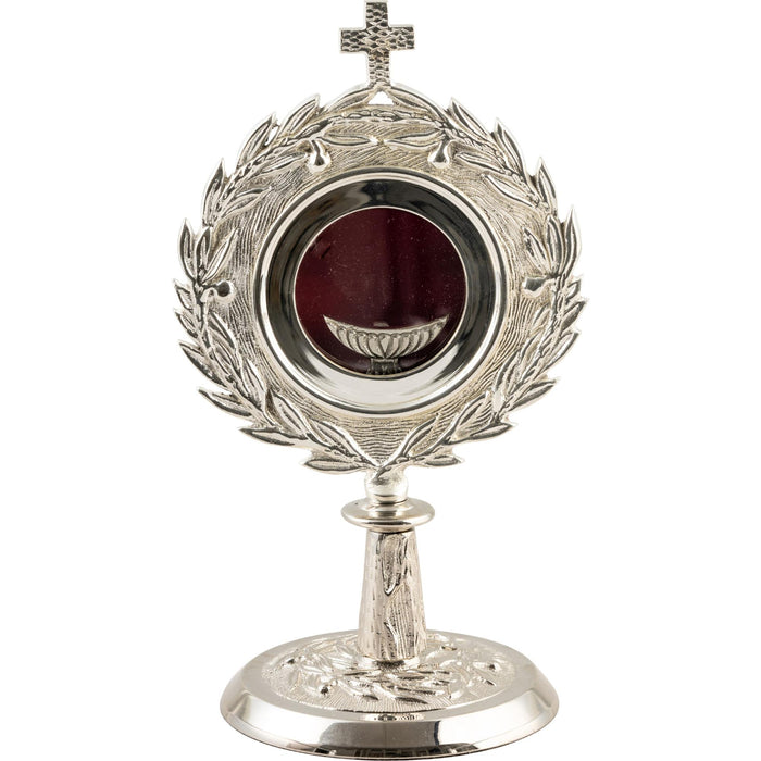 Monstrance - Silver Nickel Plated Brass 25cm / 10 Inches High