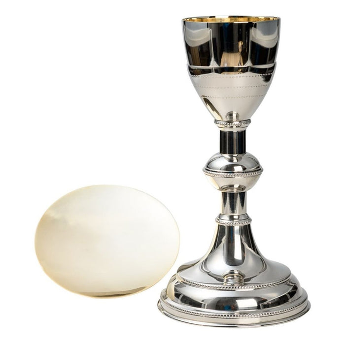 Chalice and Paten Gold & Silver Nickel Plated 25cm high, Chalice holds 12fl oz