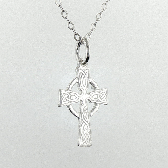 Celtic Cross 16mm High Sterling Silver Pendant
