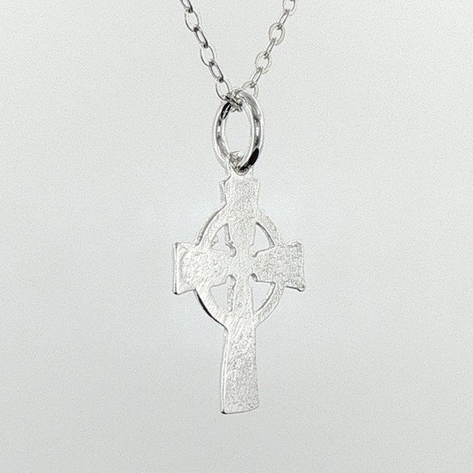 Celtic Cross 16mm High Sterling Silver Pendant