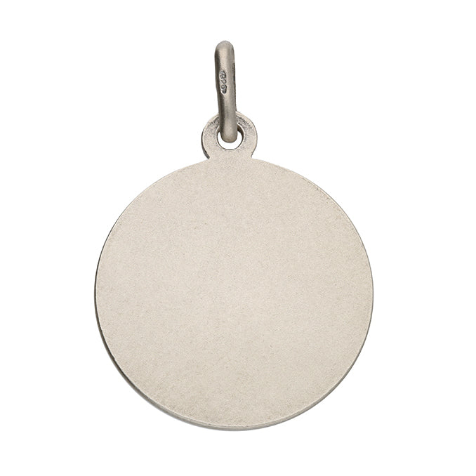 St Christopher Sterling Silver Pendant 18mm Diameter