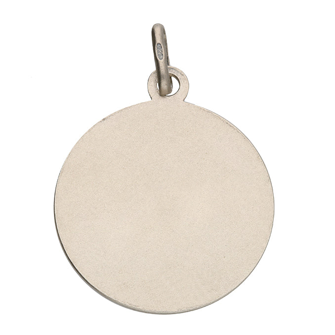 St Christopher Sterling Silver Pendant 20mm Diameter
