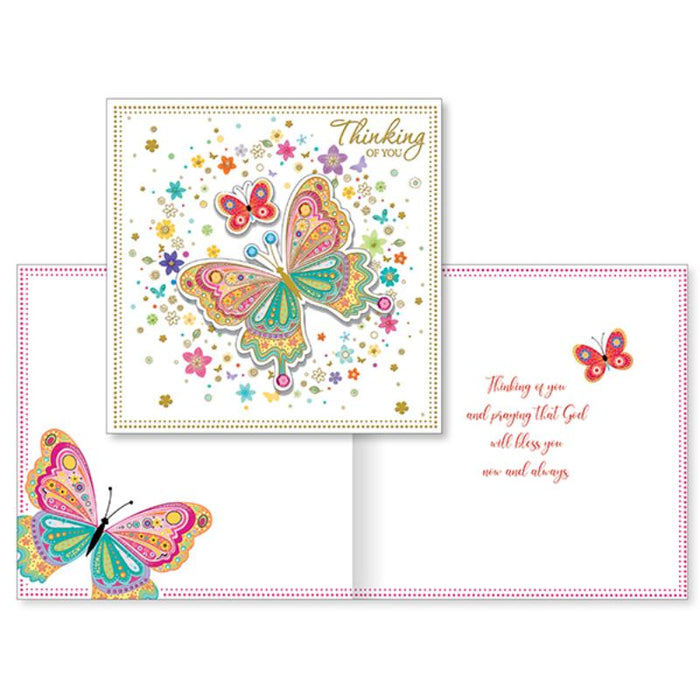 Thinking Of You - Handcrafted 3 Dimensional, Greetings Card