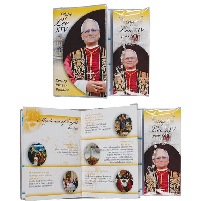 Pope Leo 14th - Rosary and Rosary Booklet