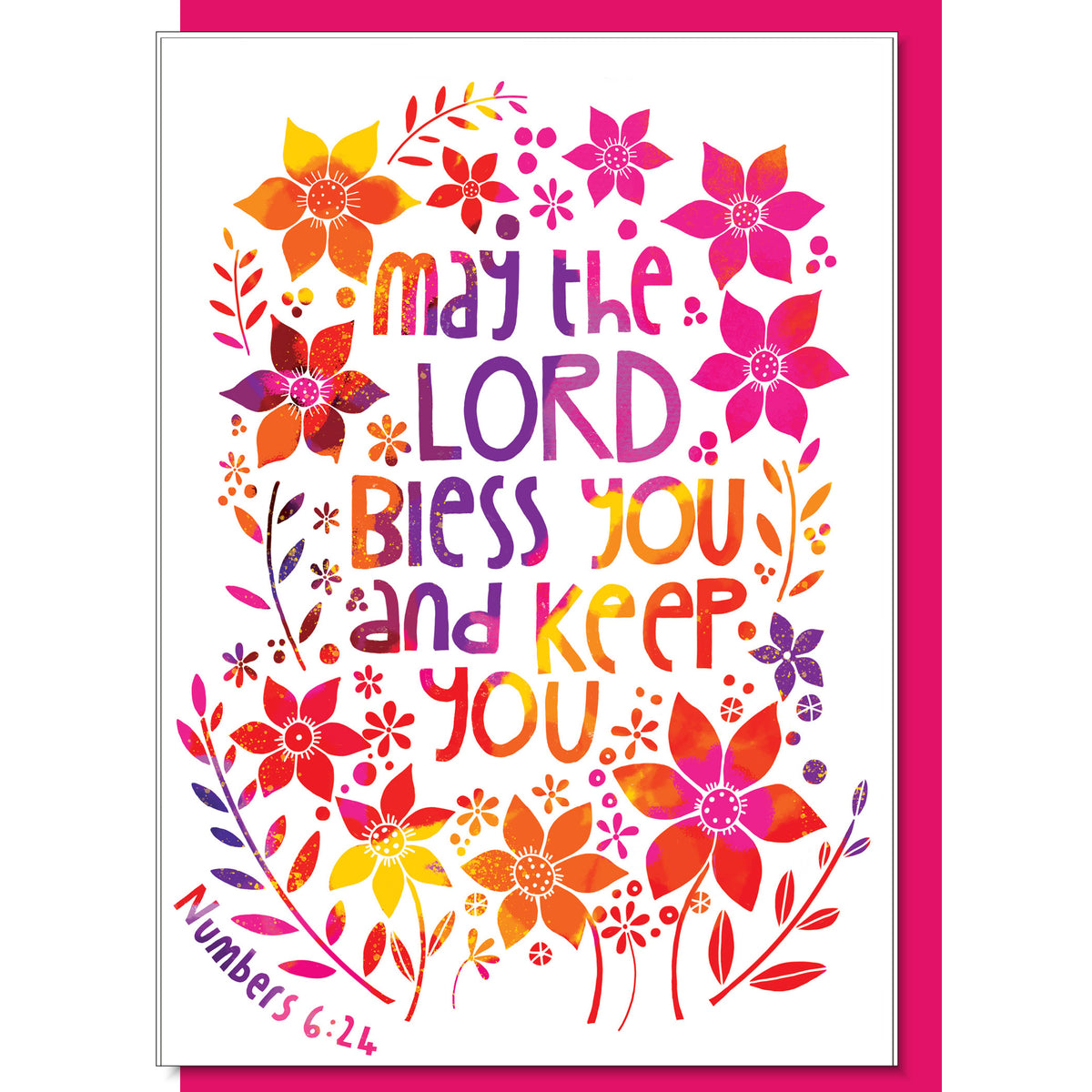 May The Lord Bless You And Keep You, Greeting Card With Bible Verse ...
