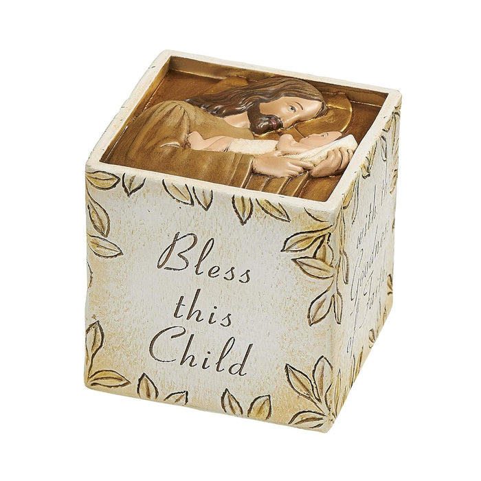 Jesus Love Me, Keepsake Prayer Cube 7.5cm / 3 Inches High, by Joseph's Studio