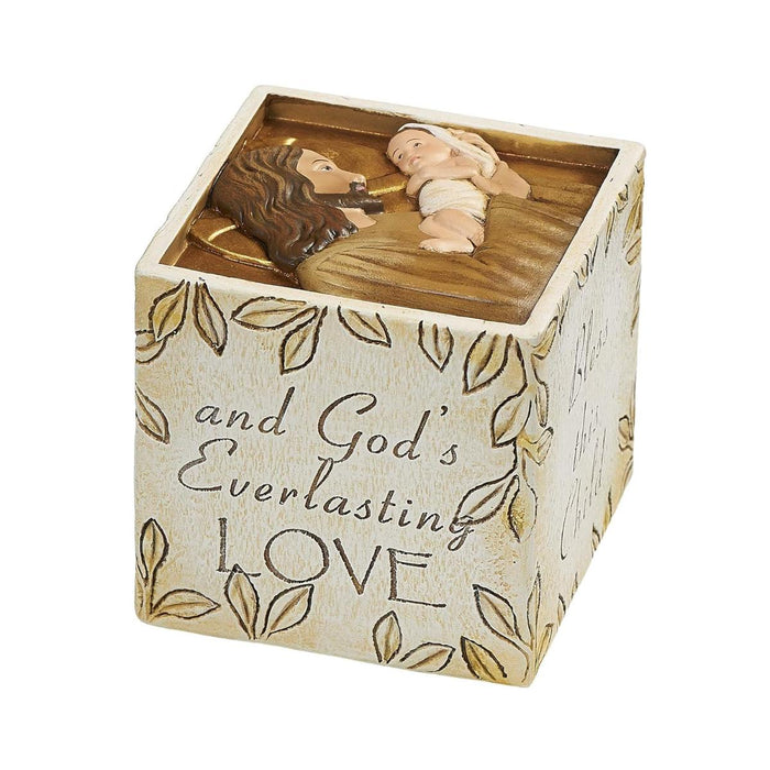 Jesus Love Me, Keepsake Prayer Cube 7.5cm / 3 Inches High, by Joseph's Studio