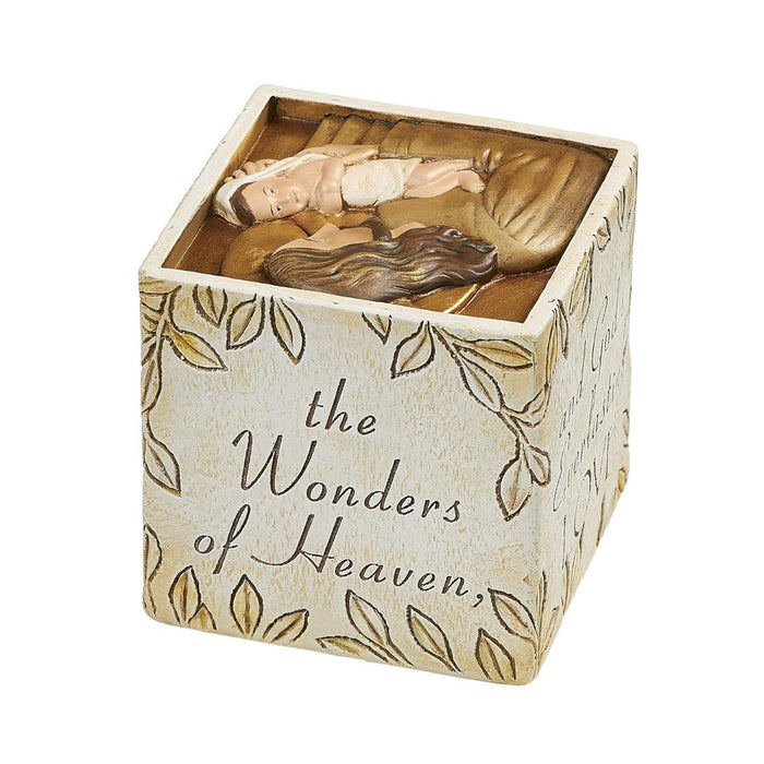 Jesus Love Me, Keepsake Prayer Cube 7.5cm / 3 Inches High, by Joseph's Studio