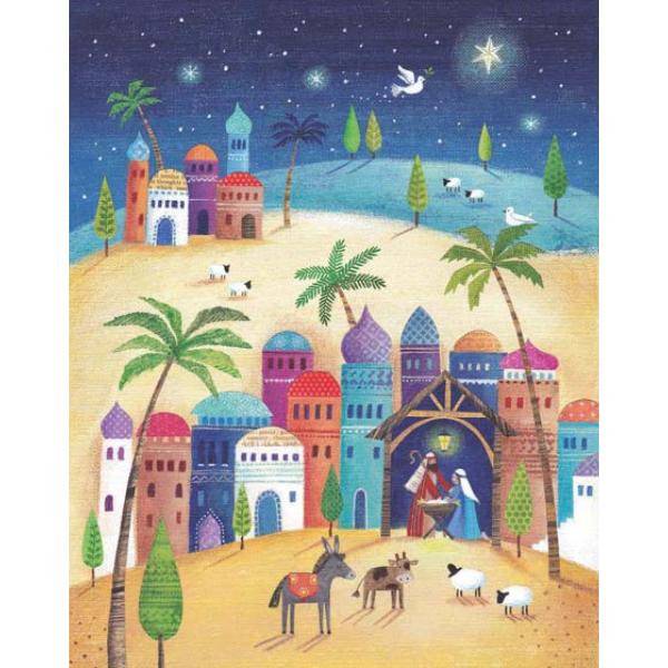Bethlehem Nativity Scene, Advent Calendar - Size 26cm High - Multi Buy Offers Available
