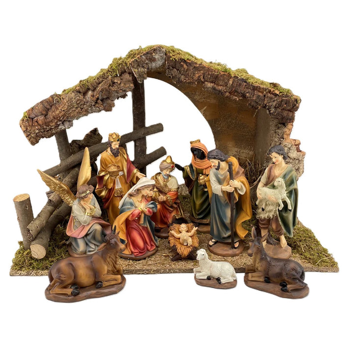 Nativity Crib Figures 25cm / 10 Inches High - Available With or Without a Stable