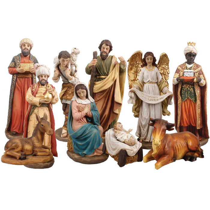 Nativity Crib Figures 25cm / 10 Inches High - Available With a Choice of Stables
