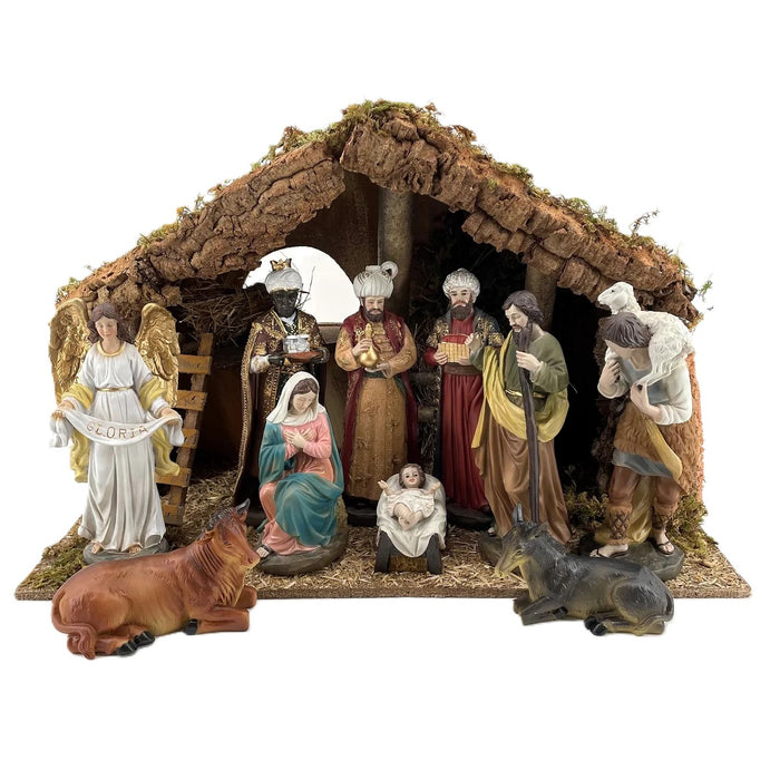 Crib Statues Nativity Crib Figures 25cm / 10 Inches High - Available With a Choice ...