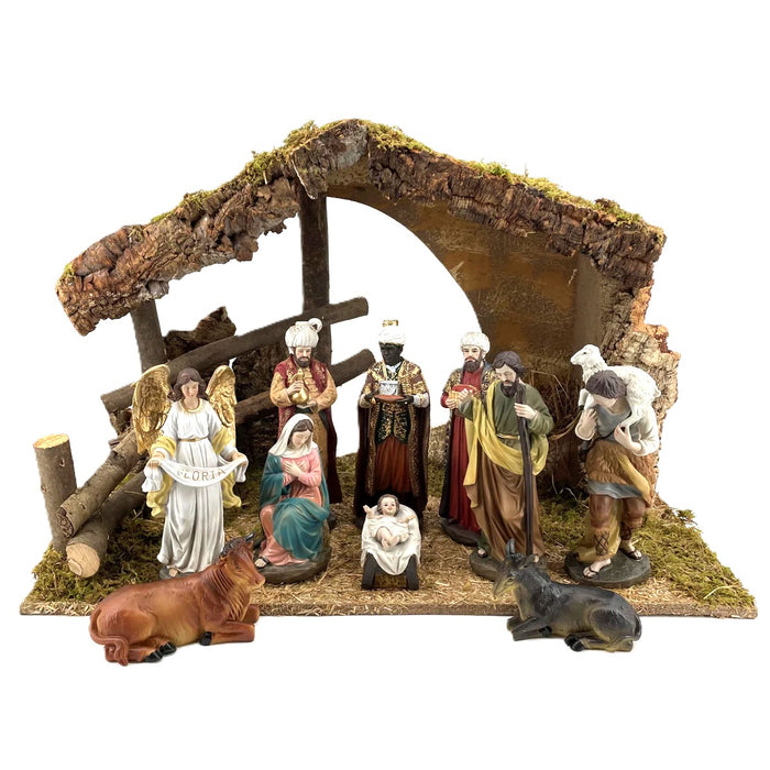 Nativity Crib Figures 25cm / 10 Inches High - Available With a Choice of Stables