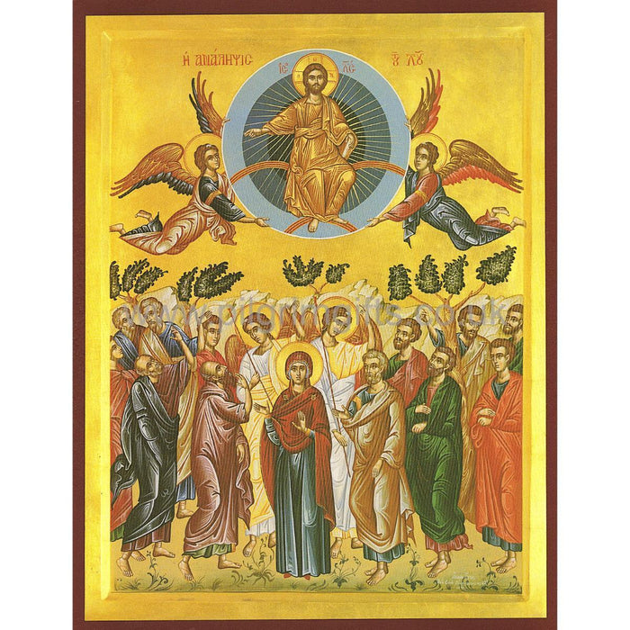 Ascension Of Christ, Mounted Icon Print 20cm x 26cm