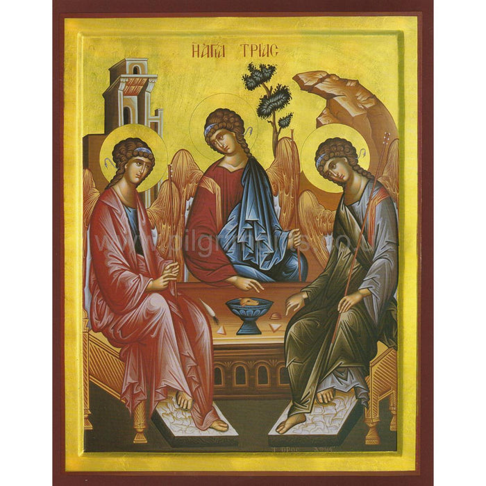 The Trinity - Mounted Icon Print - Size 20cm x 26cm
