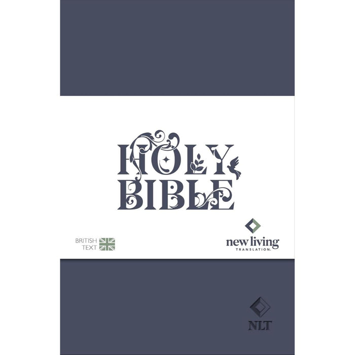NLT Holy Bible - New Living Translation - British Text Version in Blue Soft-tone Flexiback Binding - Pre Order Available END NOVEMBER - Hopefully!