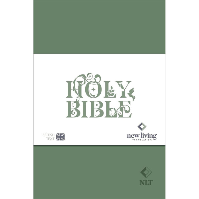 NLT Holy Bible - New Living Translation - British Text Version in Green Soft-tone Flexiback Binding - Pre Order Available END NOVEMBER - Hopefully!