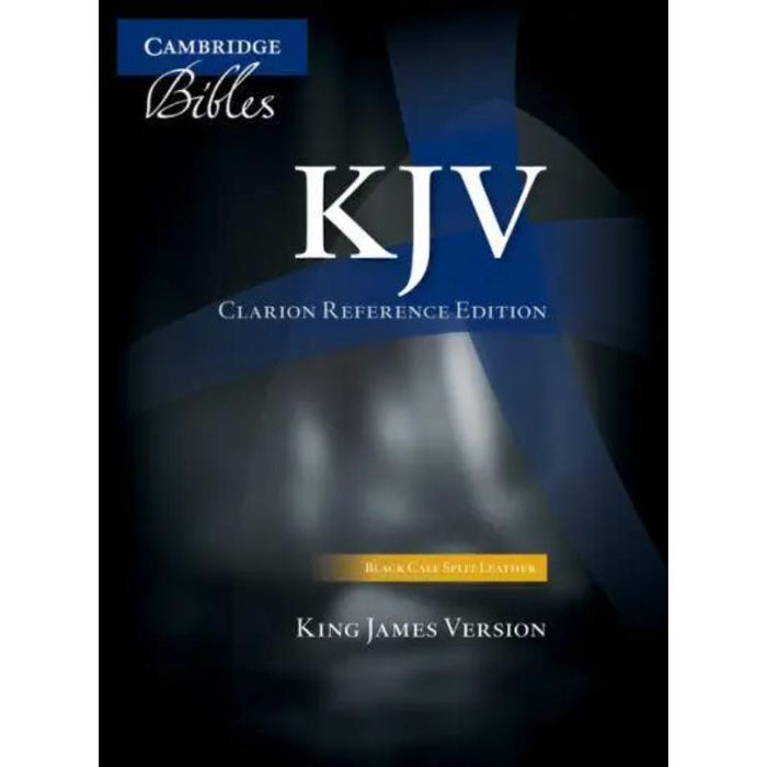 KJV Clarion Reference Bible - Black Calf Split Leather - KJ484:X by Cambridge Bibles