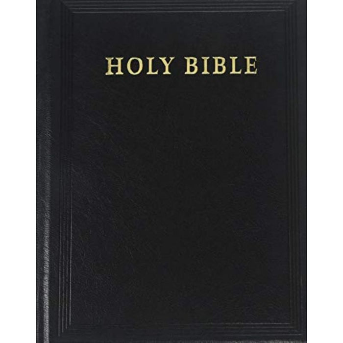 Lectern Bible, King James Version (KJV) Black Goatskin Leather over Boards, by Cambridge Bibles