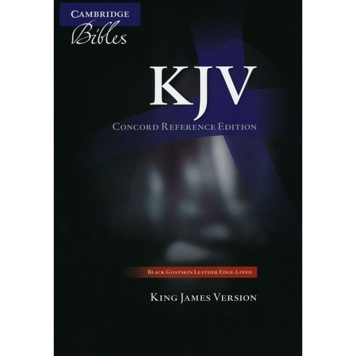KJV Concord Reference Bible, Black Edge-lined Goatskin Leather, by Cambridge Bibles