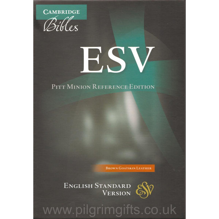 ESV Pitt Minion Reference Bible - Brown Goatskin Leather - Black-letter Text, ES446:X, by Cambridge Bibles