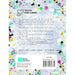 Back cover of a book with colorful splatter design and text about 'Youth for Christ' and 'Bible Society'.