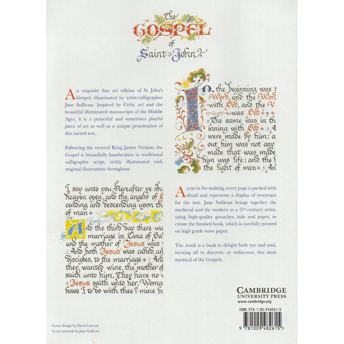 The Illuminated Gospel of St John, KJV - Calligraphy and Illumination, by Jane Sullivan