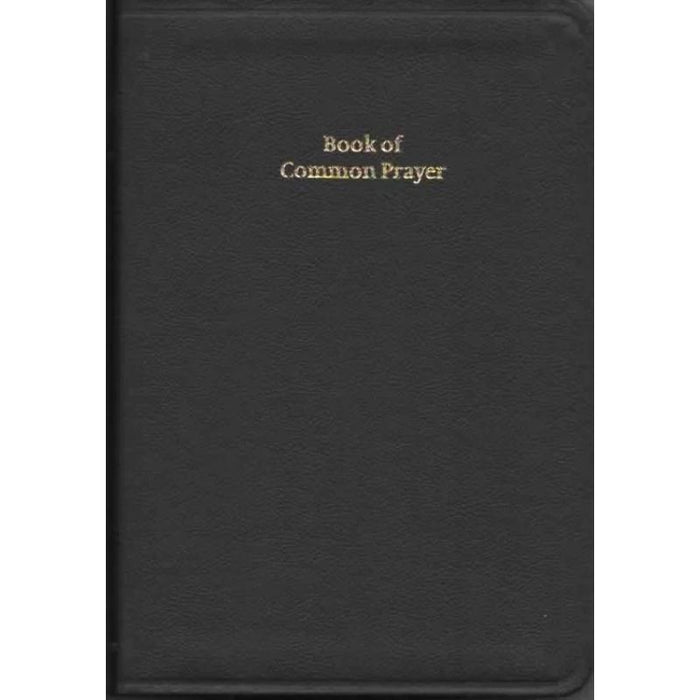 Black book titled 'Book of Common Prayer' on a white background