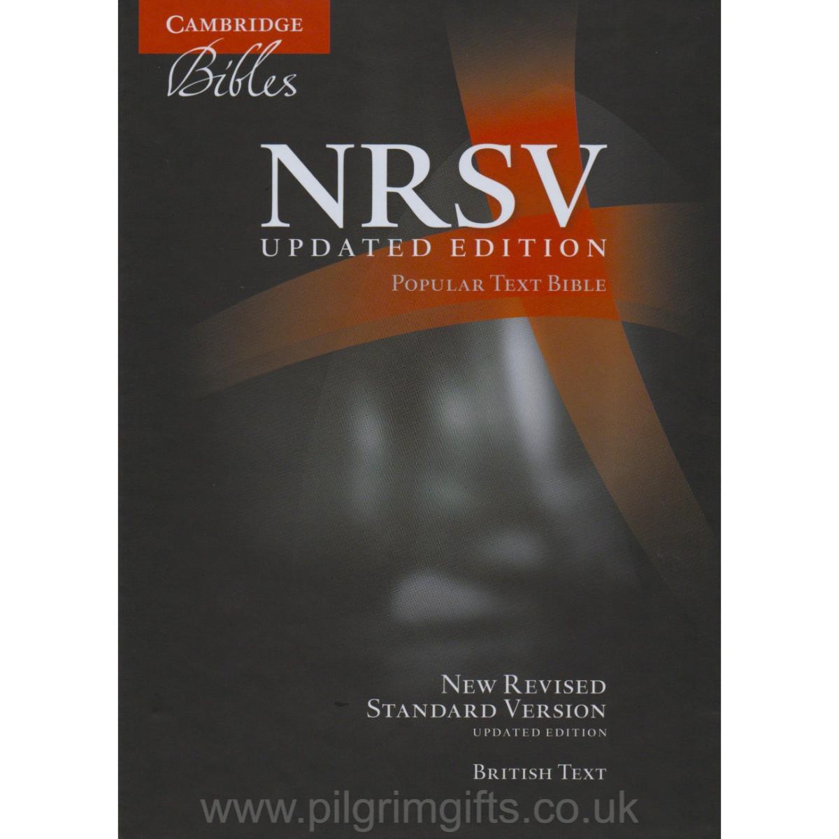 NRSVue Popular Text Bible - Black Calf Split Leather - New Updated ...