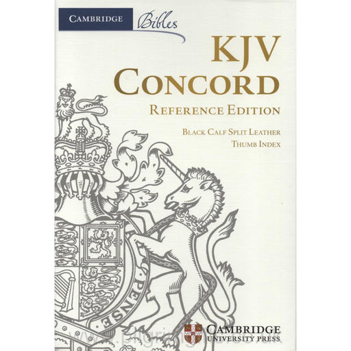 Cambridge Bibles KJV Concord Reference Edition book cover with decorative design and text.