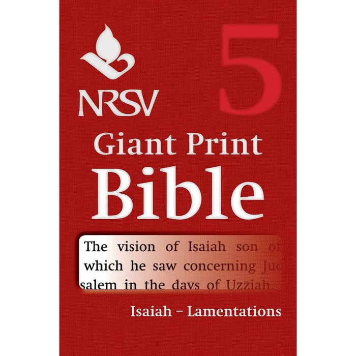 NRSV Giant Print Bible Volume 5. Isaiah – Lamentations, Paperback Edition, by Cambridge Bibles