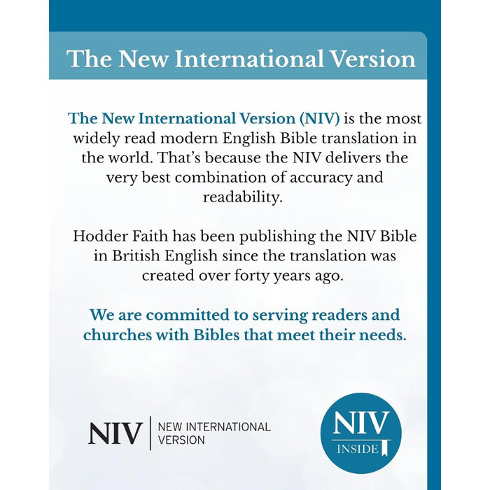 NIV Compact Pocket Mint Soft-tone Zip Case Bible - British Text