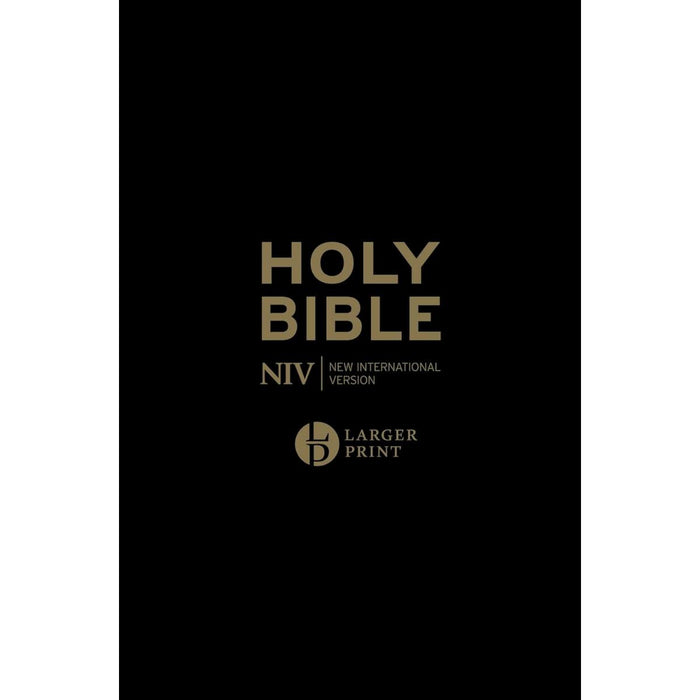 NIV Larger Print - Personal Black Bonded Leather Bible - With British Spelling