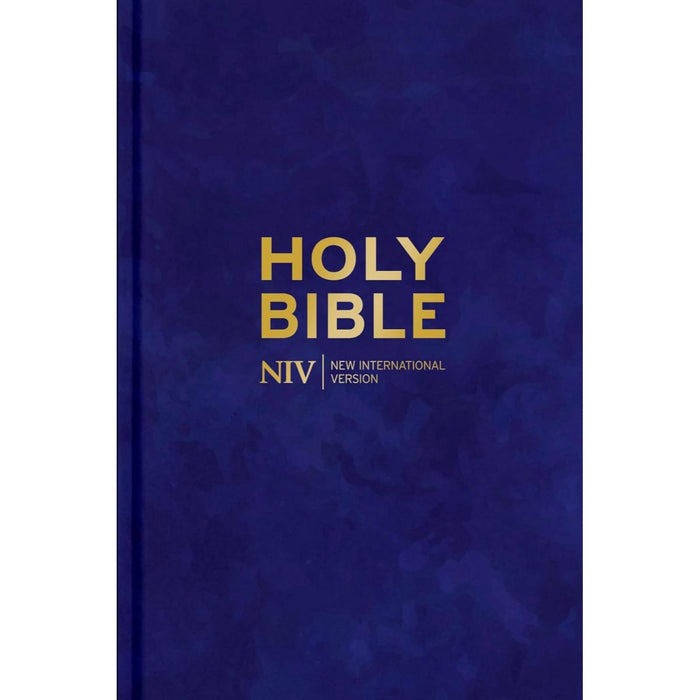 NIV Bible - Blue Velvet Cover Hardback Edition With British Text, by Hodder and Stoughton