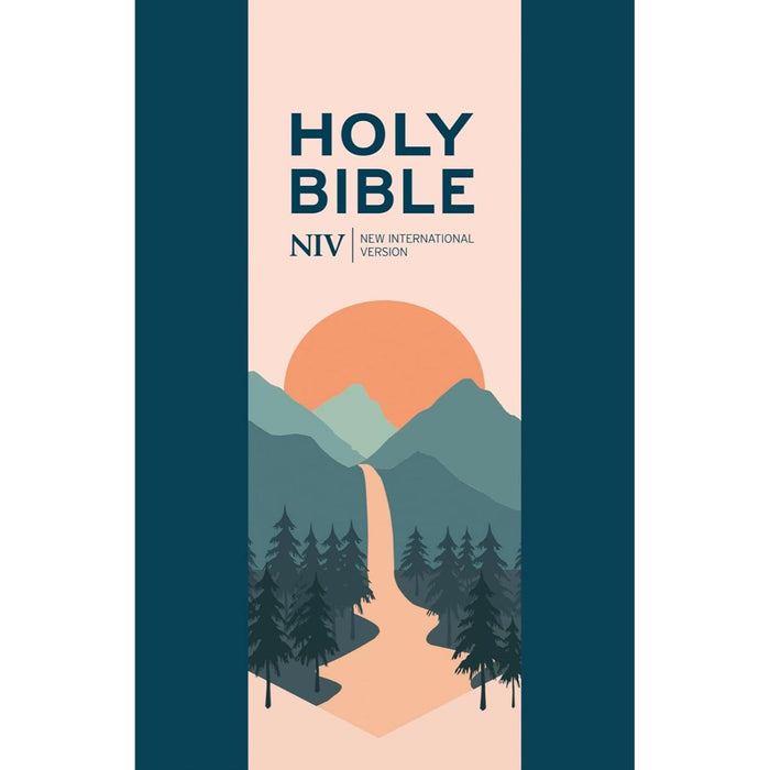 NIV Larger Print 8.5pt - Personal Navy Blue Bible - British Spelling and Grammer - Flexibound