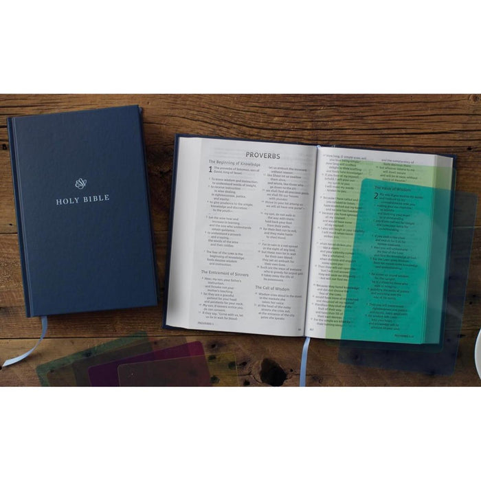 ESV Holy Bible: Dyslexia-Friendly Edition - Hardback - With Colour Overlays