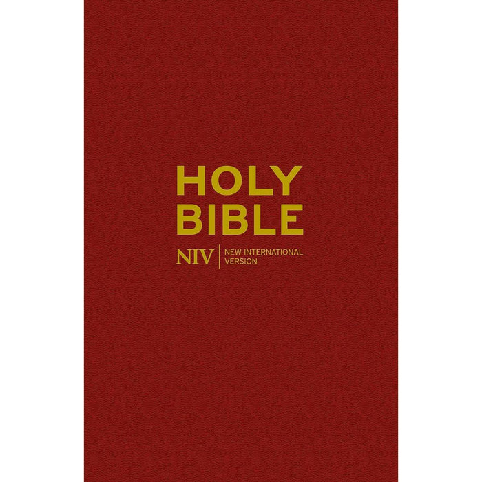 NIV Popular Burgundy Hardback Pew Bible - British Text Packs of 20, by Hodder and Stoughton Multi Buy Option