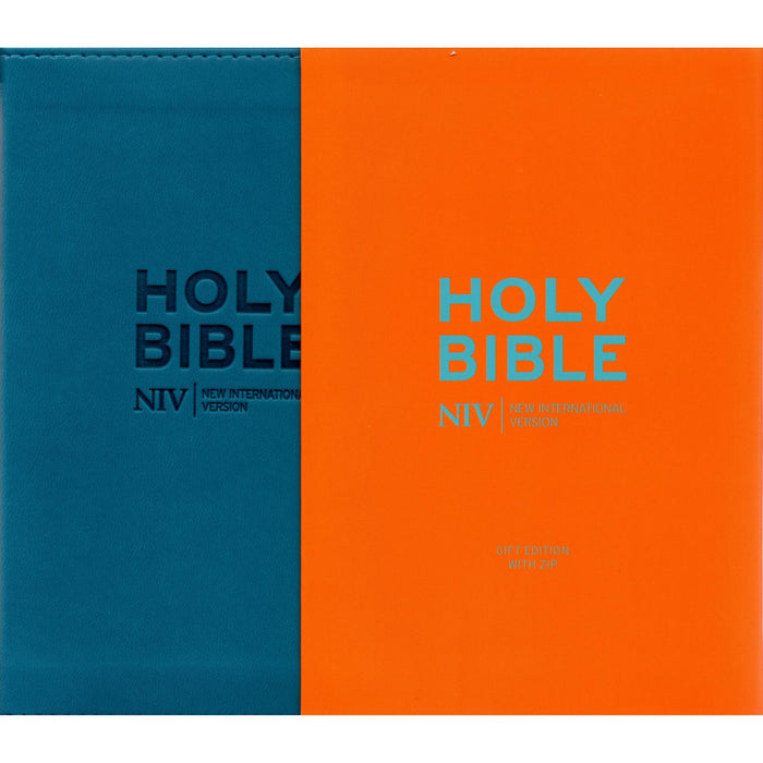 NIV Pocket Cyan Soft-tone Bible with Zip - British Text 2011 Edition