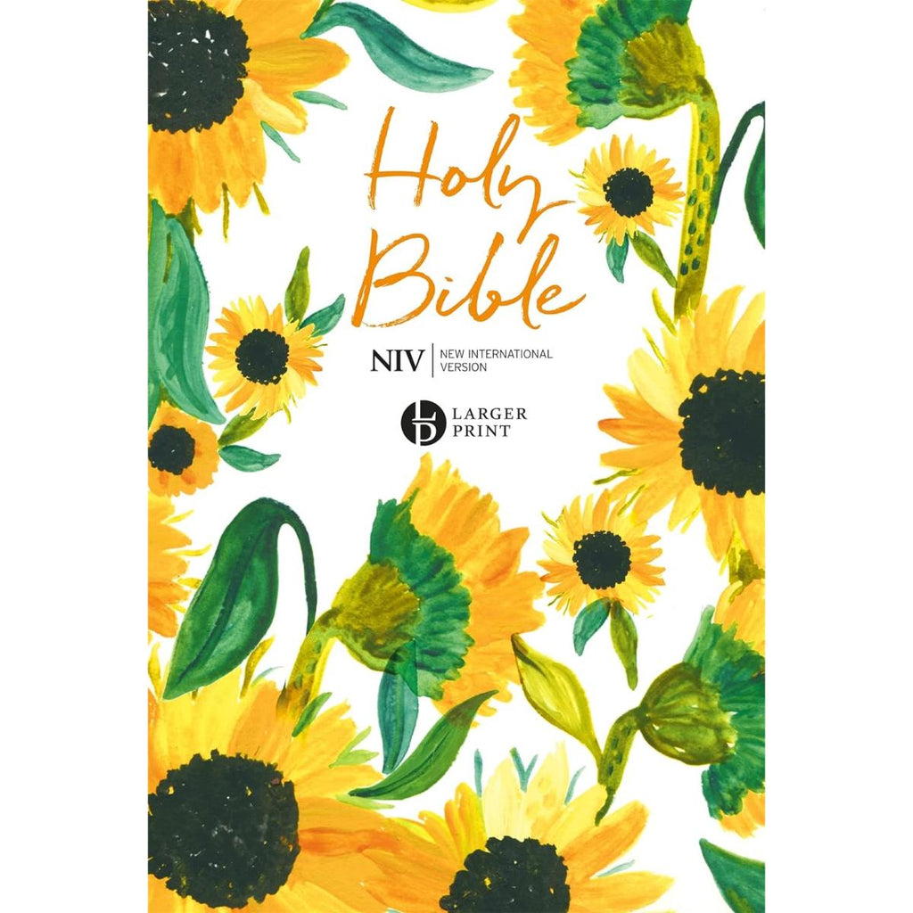 NIV Larger Print Yellow Soft-tone Zip Case Bible - British Text
