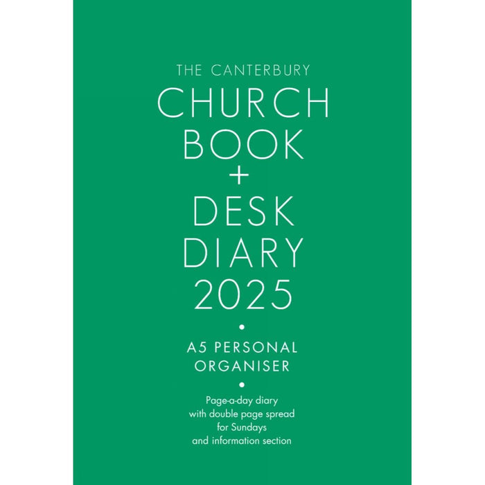 2025 Canterbury Church Book & Desk Diary, A5 Personal Organiser Edition