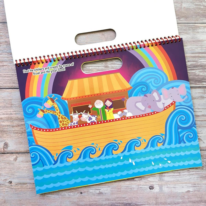 Bible Stories, Never-ending Sticker Fun! With Over 50 Stickers - Spiral Bound Book