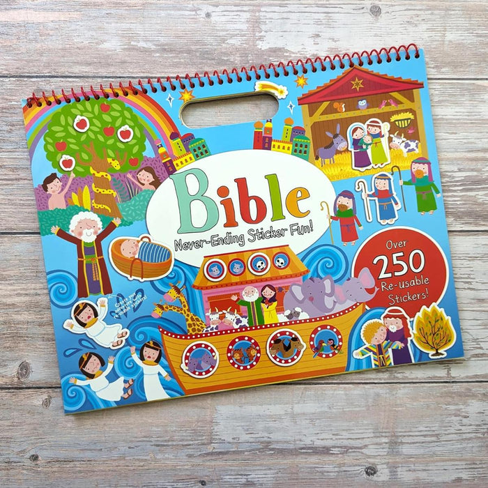 Bible Stories, Never-ending Sticker Fun! With Over 50 Stickers - Spiral Bound Book