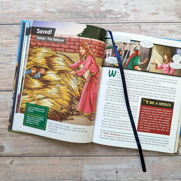 Bibleforce First Heroes Devotional, Hardback - Comic Style Picture Bible