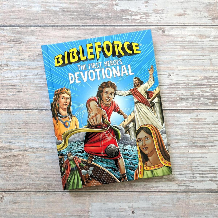 Bibleforce First Heroes Devotional, Hardback - Comic Style Picture Bible
