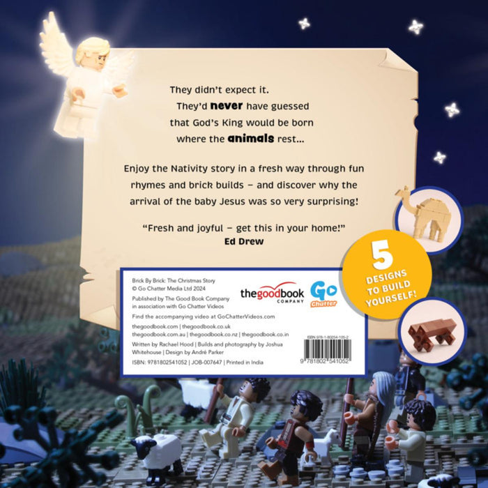 The Christmas Story Brick by Brick, by Rachael Hood and illustrated by Joshua Whitehouse - Multi Buy Option Available