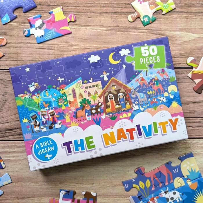 Bible Story Jigsaw Puzzle - The Nativity - Children's 50 Piece Puzzle