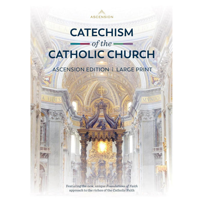 Cover of Catechism of the Catholic Church with cathedral interior design