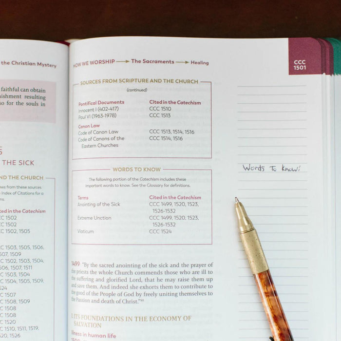 Catechism of the Catholic Church - Ascension Edition - Notetaking / Journaling Edition, by Ascension Press